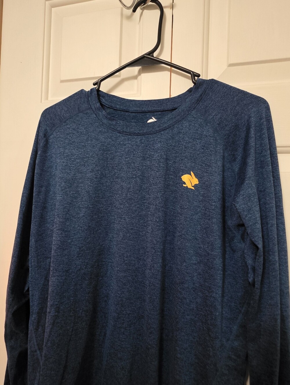 Rabbit Running Men’s EZ Tee Long Sleeve Blue Size XLarge - Picture 3 of 10